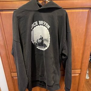 Zach Bryan Quittin’ Time Tour Hoodie, XL, never worn, black and white, unisex